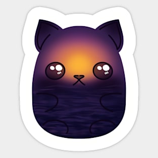 Sunset Kitty Cat - Pretty Kitty Collection Sticker